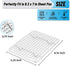 TeamFar Mini Cooling Rack Set of 2, Stainless Steel 8.75’’ x 6.25’’ Toaster Oven Grid Rack for Baking Roasting Broiling Grilling, Bakeable Rack fo...