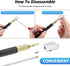 Mudder 9 Pcs Glass Cutter Tool Mirror Cutting Tool with 2-6 Mm, 5-12 Mm, 12-20 mm Glass Cutter Head and Screwdriver Oil Dropper Glove for Tiles Mi...