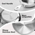 Macevia Mini Sauce Pan,18/8 Stainless Steel Butter Warmer Mini Pan Cooking Sauce Cup with Handle For All Stoves Multipurpose Use for Home Kitchen ...