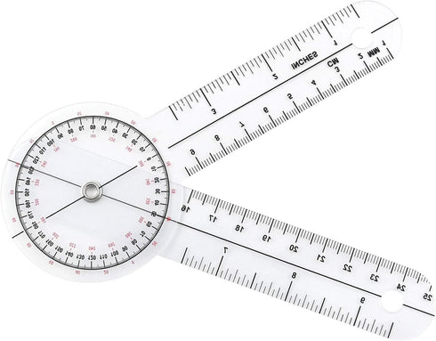 6" Goniometer 360 Degrees Protractor Medical Ruler Assess the Patient's Range of Motion...