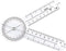 6" Goniometer 360 Degrees Protractor Medical Ruler Assess the Patient's Range of Motion...
