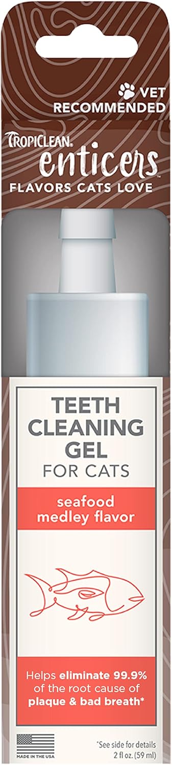 TropiClean Enticers Seafood Medley Teeth Cleaning | Gel 2oz...