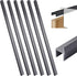 Leinuosen 6 Pcs Drawer File Folders PVC Hanging File Rails Black File Cabinet Rails File Drawer Rails for Drawer Sides Letter Size File Storage Ha...