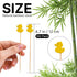 PuTwo Toothpicks 100 Counts Picks Handmade Natural Bamboo Cocktail Sticks,Yellow Ducks...