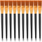 10 Pcs Flat Paint Brushes for Acrylic Painting, 1 Inch Nylon Paint Brushes Artist Painting Brushes Professional Paint Brush Set for Acrylic Waterc...