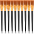 10 Pcs Flat Paint Brushes for Acrylic Painting, 1 Inch Nylon Paint Brushes Artist Painting Brushes Professional Paint Brush Set for Acrylic Waterc...