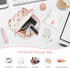 2 Pack Period Bag for Teen Aged Girls, Sanitary Napkin Storage Bag, Functional Waterproof Sanitary Pads Bags for Panty Liners, Tampons, Menstrual ...