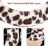Fuzzy Steering Wheel Cover for Women Girls, Accmor Universal Fit 15 inch Fur Car Wheel Cover & Handbrake Cover & Gear Shift Cover Set, Fashion Leo...