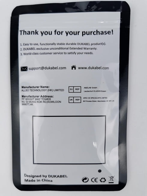 DUKABEL DC4 3.5mm TRS to TRRS Adapter Cable, Microphone Audio Adapter, TRS Female to TRRS Male Converter for Smartphone, PS4, Tablet, Laptop...