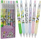 Maydahui 30PCS Kawaii Panda Pens Retractable Panda Gel Pen Cute Little Bear Flower Print Animal Pens Black Ink Comfortable Grip for School Home Of...