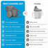 2 in 1 Silicone Food Storage and Drink Containers for Babies and Toddlers, BPA-Free (Gray)...