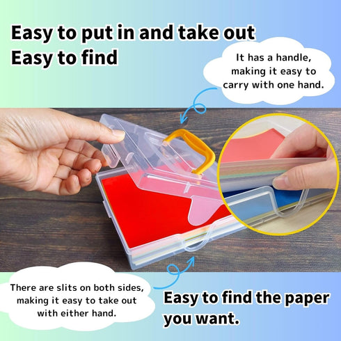 Origami Paper Single Color Gold?Silver 6 X 6 Inch (15X15cm) 100 Sheets Each,Storage Container Set...