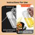 Oil Dispensing, Oil Sprayer For Cooking, Oil Dispenser For Kitchen, 2 in 1 Olive Oil Dispenser And Oil Sprayer 16oz/470ml For Cooking, Kitchen, Sa...