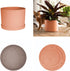 Bloem Mathers Planter w/Saucer Tray 8" Muted Terra Cotta...