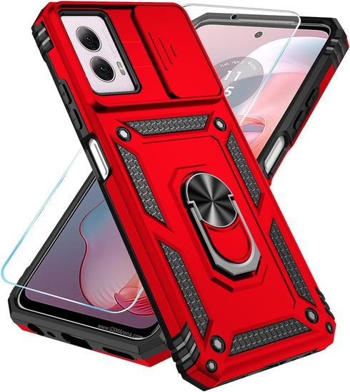 SunStory for Motorola Moto G Power 5G 2024 Case with HD Screen Protector & Slide Camera Cover & Kickstand, Moto G Power 5G 2024 Phone Case [Milita...