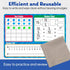 10 Pack Dry Erase Number Line Board Card, 9" x 12" Double Sided 130 Number Chart Math Manipulatives Game Chart, Teacher Classroom Must Haves Dry E...
