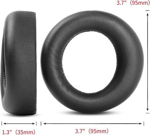 PS5 Replacement Earpads Compatible with Sony Playstation 5 Pulse 3D PS5/PS4 New Version 2018 CUHYA-0080 Wireless Headphones Protein Leather Parts ...
