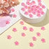 DanLingJewelry 100Pcs Pink 10mm Star Resin Cabochons Mini Flatback Nail Embellishments for DIY Art Jewelry Making Supplies...