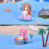 3-Pack Mermaid Fish Tank Decorations Ornament Miniature Mermaid Figurines with Simulated Seaweed Fish Playmate for Fish Tank...