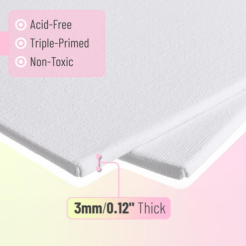 Mr. Pen- Canvas Panels, 2 Pack, 9x12 Inches, Triple Primed for Oil & Acrylic Paints, Canvas Boards for Painting, Painting, Blank Canvas for Painti...