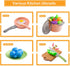 35Pcs Kids Kitchen Toy Accessories, Toddler Pretend Cooking Playset with Play Pots and Pans, Utensils Cookware Toys, Play Food Set, Toy Vegetables...