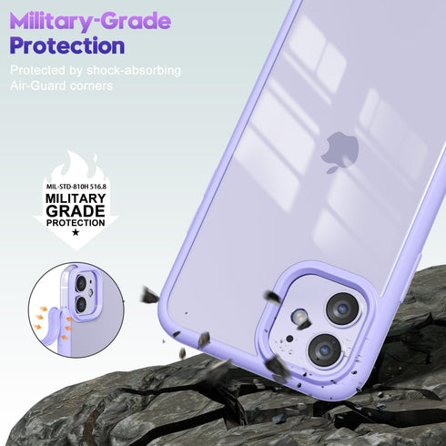 oakxco Thin Slim Clear case for iPhone 11, Transparent Hybrid Hard Shell Plastic & Soft Silicone Rubber Bumper, Non-Yellow Acrylic Protective Ligh...