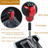 5 Speed Stick Shifter Knob Light PU Leather Gear Handle Car Ball Transmission Lever Head for Most Manual Automotive Vehicles (Red)...