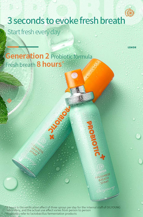 Breath Spray for Bad Breath Fresheners Mouth Spray Mint Oral Care Health Spray for Dry Mouth With Surprise Gifts, 0.5 fl.oz/Bottle (Pack of 2)...