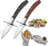 Oyster Shucking Knife,Oyster Shucker,2 Set Sturdy Sharpness Oyster Knife With Comfort Wood-handle,Oyster Shucking Kit With 1 Pairs Of Level 5 Prot...