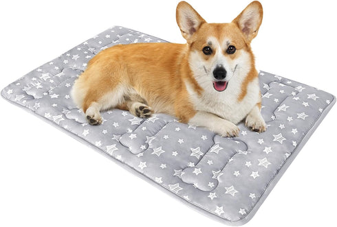 Dog Crate Mat (30" X 19"), Soft Dog Bed Mat with Cute Prints, Personalized Dog Crate Pad, Anti-Slip Bottom, Machine Washable Kennel Pad...