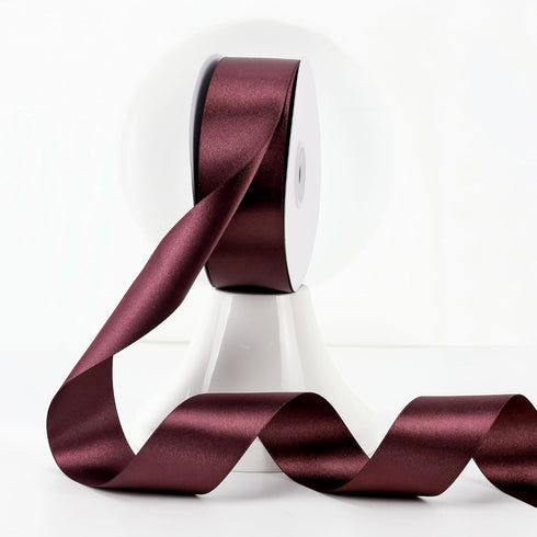 MEEDEE Burgundy Satin Ribbon 1-1/2 inch Wide Burgundy Ribbon Double Faced Satin Ribbon Burgundy Christmas Ribbon by 50 Yards Burgundy Ribbon for C...