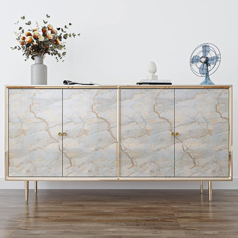 VaryPaper 15.7"x78.7" Glossy Marble Contact Paper for Countertops Waterproof Marble Peel and Stick Wallpaper Removable Self Adhesive Marble Vinyl ...