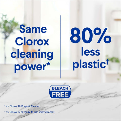 Clorox Multi-Purpose Spray Starter Kit 3x1.125fo, Household Essentials, Concentrated Refill + 20fo Spray Bottle...