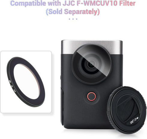 Kiorafoto V10 Lens Cap, Camera Lens Cap Cover Protector for Canon PowerShot V10 Vlog Camera, Rotating Lens Cap Anti-Scratch Dustproof Protective L...