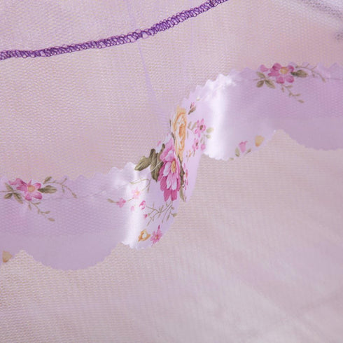 Twin Canopy Bed Curtains - 4 Corner Canopy for Beds, Bed Canopy for Girls Adults, Bedroom Home Decor (Twin Size, Purple)...