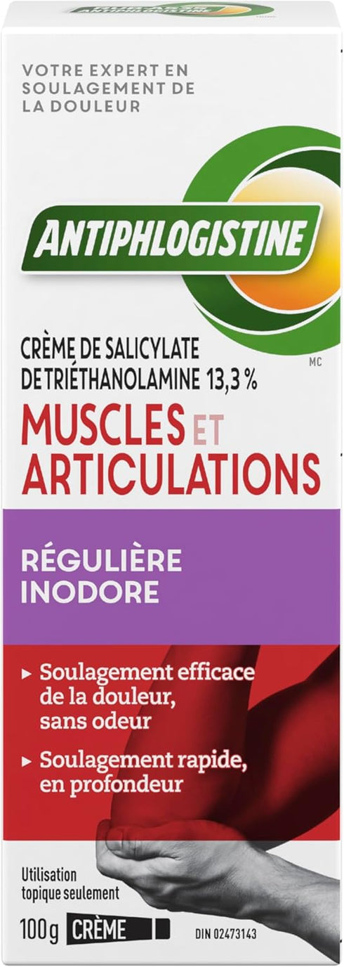 NO ODOUR CREAM For Relief of Arthritic Pain, Muscle Pain, Joint & Back Pain 100 g Tube...
