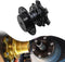 Pack-1 Car Steering Wheel Quick Release, 3.34" x 2.75" Alloy 6 Hole Racing Modification Steering Wheel Device, Wheel Heightening Adapter, Universa...