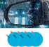 4PCS Car Rearview Mirror Films, Waterproof Rainproof Anti Fog Glare Rear View Mirror Protective Stickers, HD Nano Coating Side Mirror Rain Guards ...