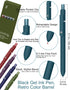 Black Gel Ink Pens Fine Point Smooth Writing Quick Dry Pen Set for Journaling Note Taking, 0.5mm Retractable Japanese Pen Office School Supplies G...