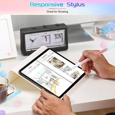 Stylus Pens for Touch Screens, 6 Pack High Sensitivity Capacitive Stylus for iPad iPhone Samsung Galaxy and Tablets, Extra 6 Replacement Tips...