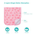 Burp Cloths for Baby Girls Organic Cotton Large Burp Clothes Extra Absorbent Soft Burping Rags Spit Up Cloth Sets for Newborns 8 Pack...