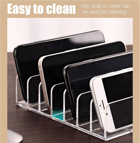 Acrylic Mail Holder,2 Pcs Acrylic Letter Organizer,7 Compartments Mail Organizer,7 * 5 * 1.57" Envelope Holder,Transparent Countertop Mail Holder,...