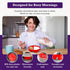 Just Solutions Crunch Anti-Soggy Cereal Bowl - Keeps Cereal Fresh & Crunchy | BPA Free | Microwave Safe | Ice Cream & Topping, Yogurt & Berries, F...