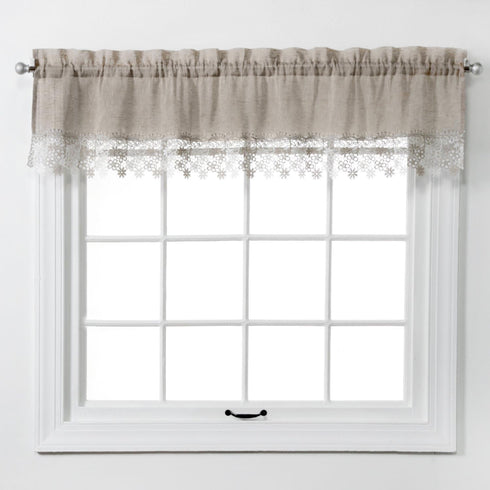 RENAISSANCE HOME FASHION Lillian Valance, 58" X 12", Linen...
