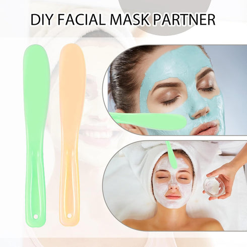 10 PCS Face Mask Applicator Plastic Cosmetic Spatula Multipurpose Jelly Mask Applicator Face Makeup Spatula Reusable Beauty Spatula Skincare Tools...