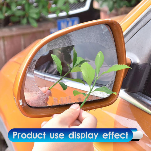 Pack-2 Car Rearview Mirror Anti-rain Film, 3.9In x 5.9In Vehicle Side Mirrors Stickers, Durable Automobile Accessories, Universal for Most Cars, T...