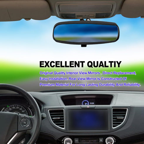 Interior Rear View Mirror Compatible with Honda 1998-2013 Accord, 2006-2011 Civic, 2000-2004 Odyssey, 2002-2008 Pilot Insight CR-Z, 2006-2011 CSX,...