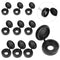 120 Pcs Screw Cover Caps, 4mm/5mm/6mm Plastic Hinged Screw Cover Caps Shutter Screw Caps Fold Screw Snap Covers, Snap Washer Covers Flip Tops(Blac...