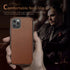 LOHASIC for iPhone 12 Case for iPhone 12 Pro Case, Luxury Leather Slim Business Classic Non Slip Soft Grip Shockproof Protective Cover Compatible ...