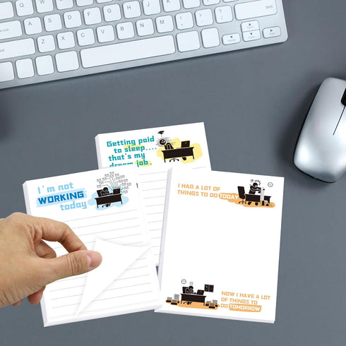 Funny Notepads for Coworkers Novelty Note Pads Humor Memo Pads for Work Sarcastic Gifts To Do List Staff Supplies 4Pcs...